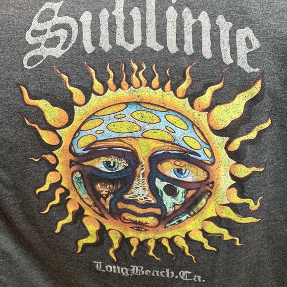 Sublime 80s / 90s Rock Band Graphic Tee Long Beach CA - Picture 5 of 5